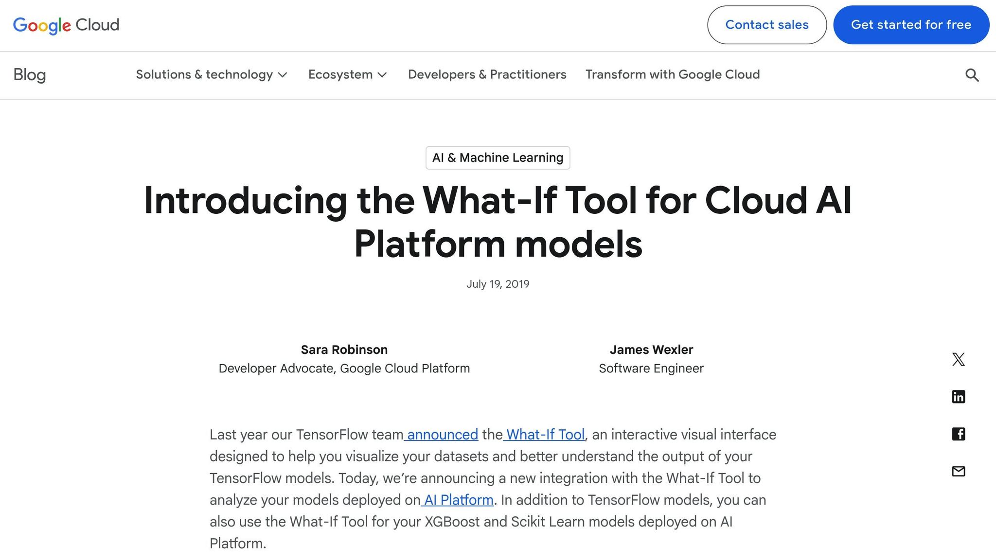 What-If Tool