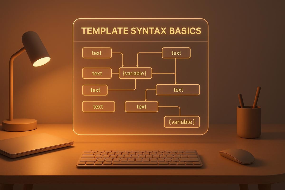 Template Syntax Basics for LLM Prompts